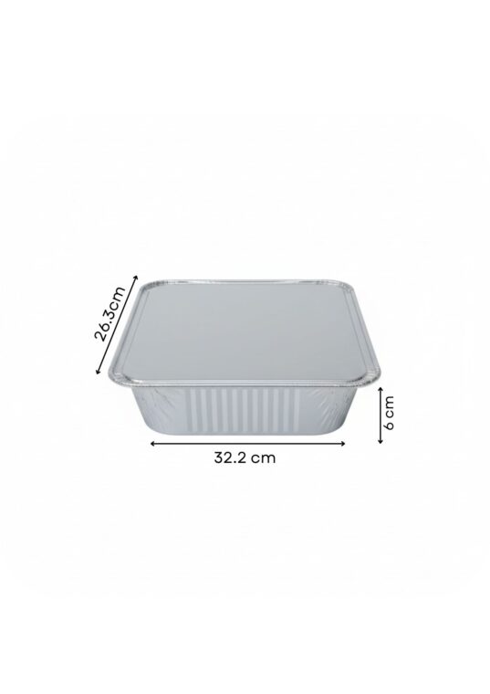 Al7 Containers Aluminium Containers 73365 (100 pcs) - Al Afrah Plastic Product Trading