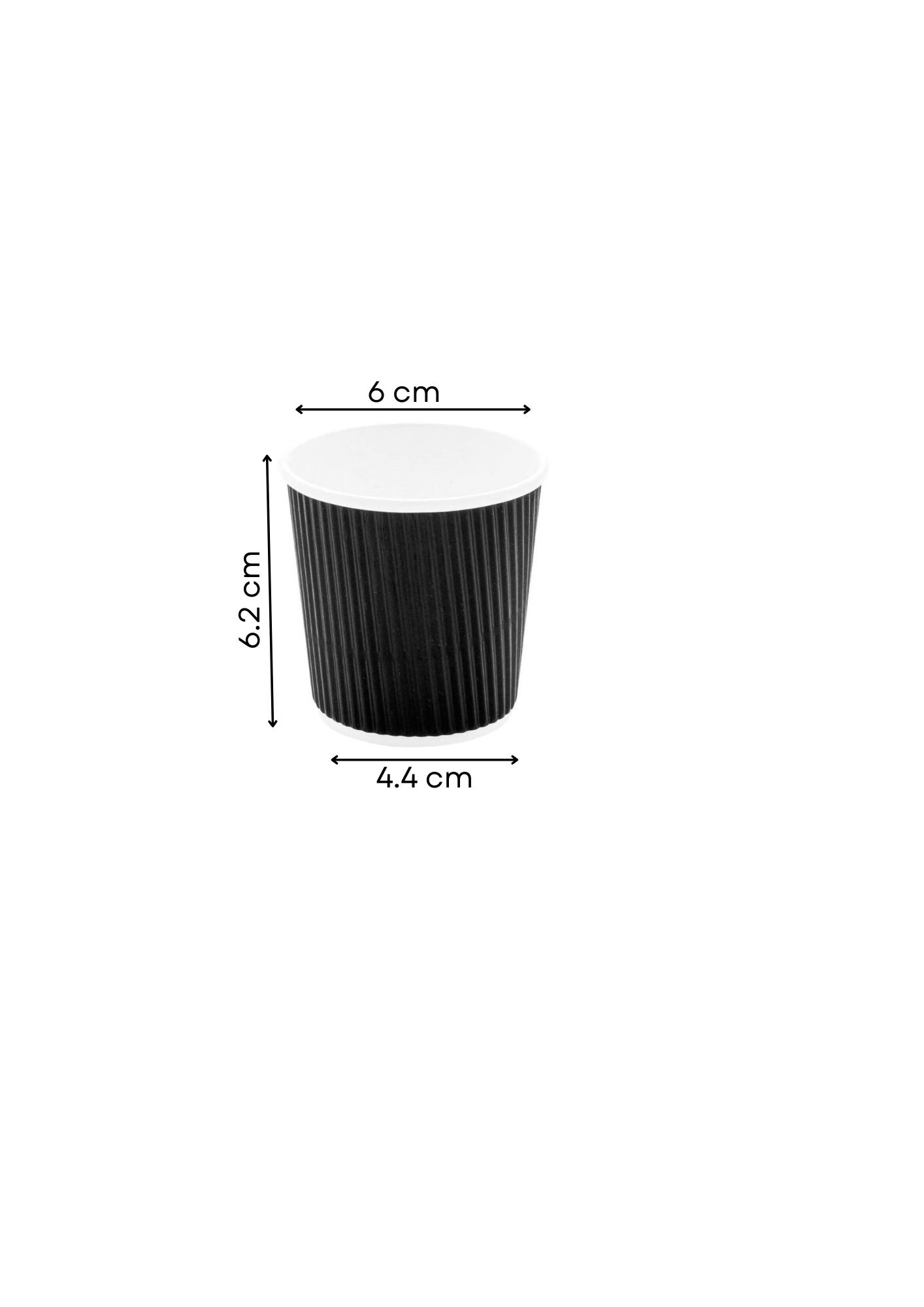 Paper Ripple Cup – 4oz (500pcs) measure
