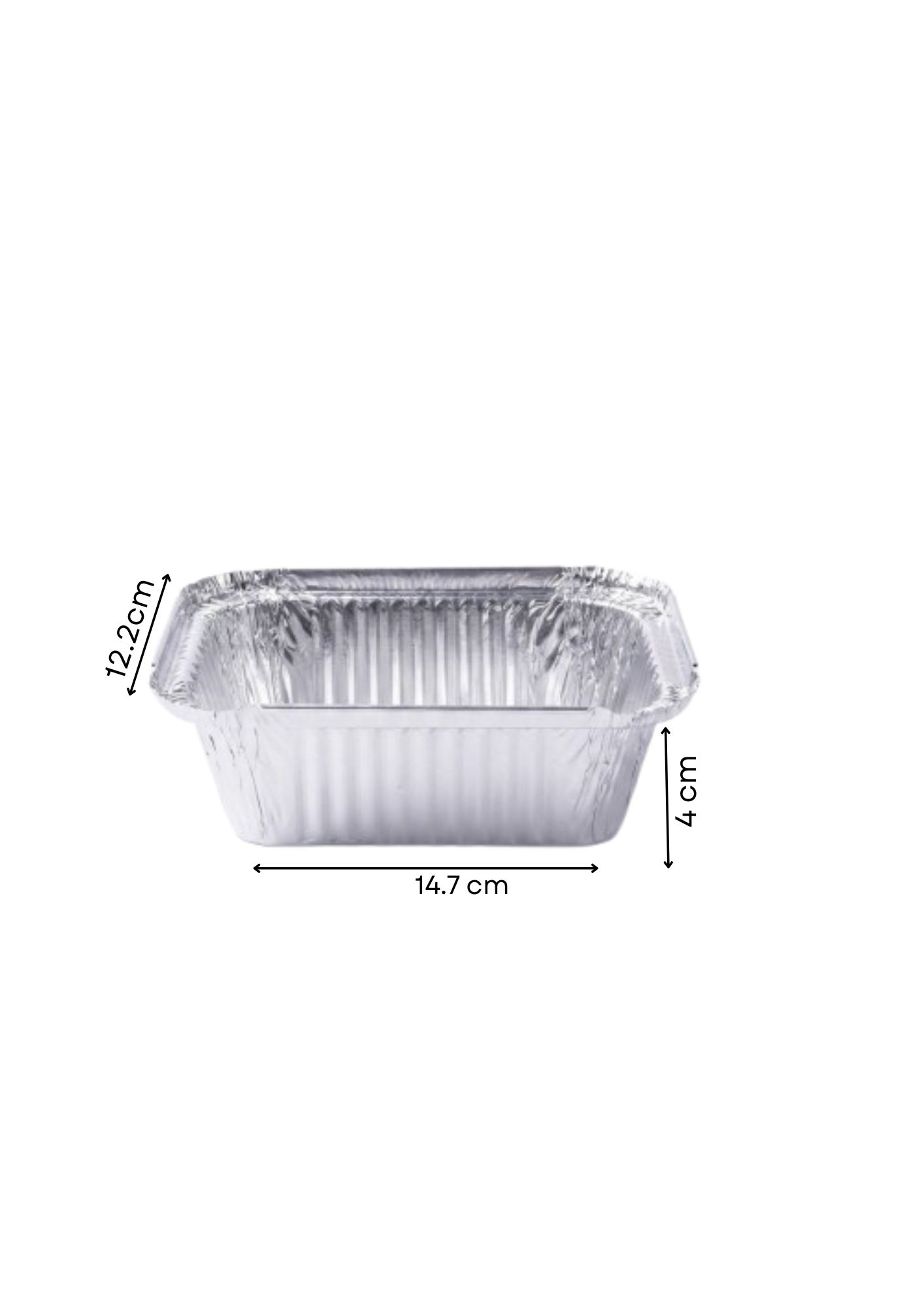 Aluminium Container – 8342 (500 pcs) measure