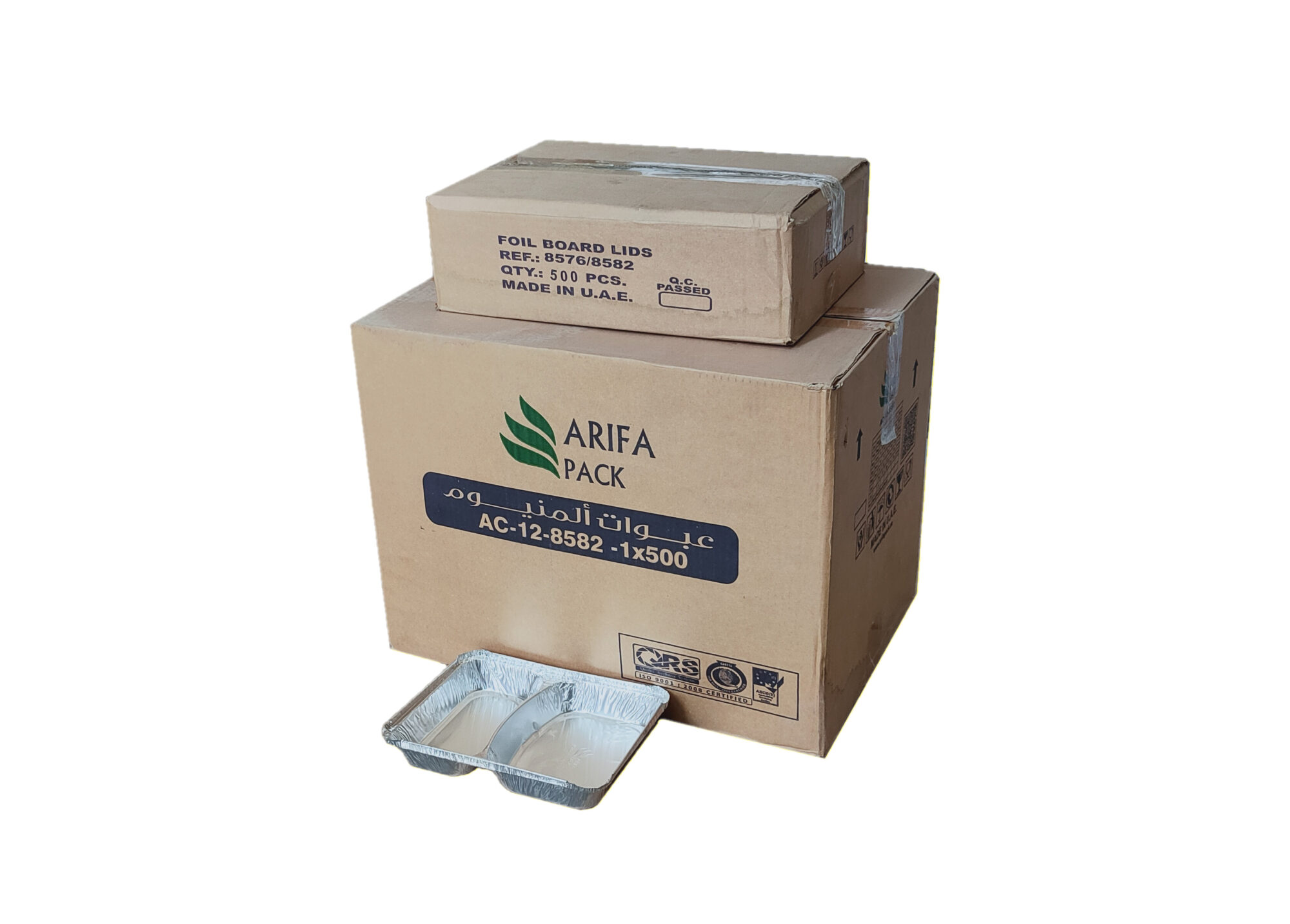 Aluminium Container 8582 -2 Portion (500 pcs)