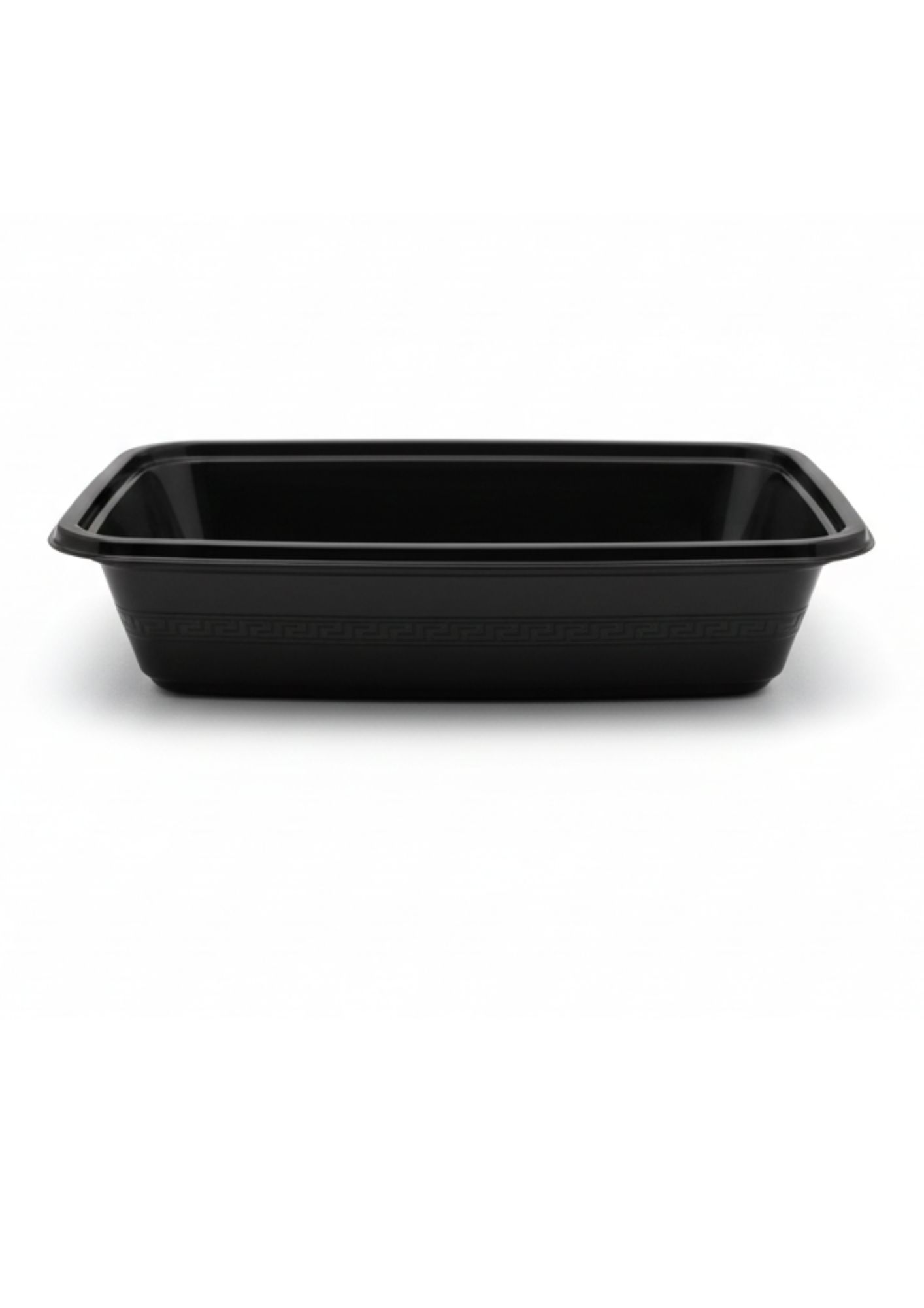 Black Rectangle Container - RE58 - Al Afrah Plastic Product Trading