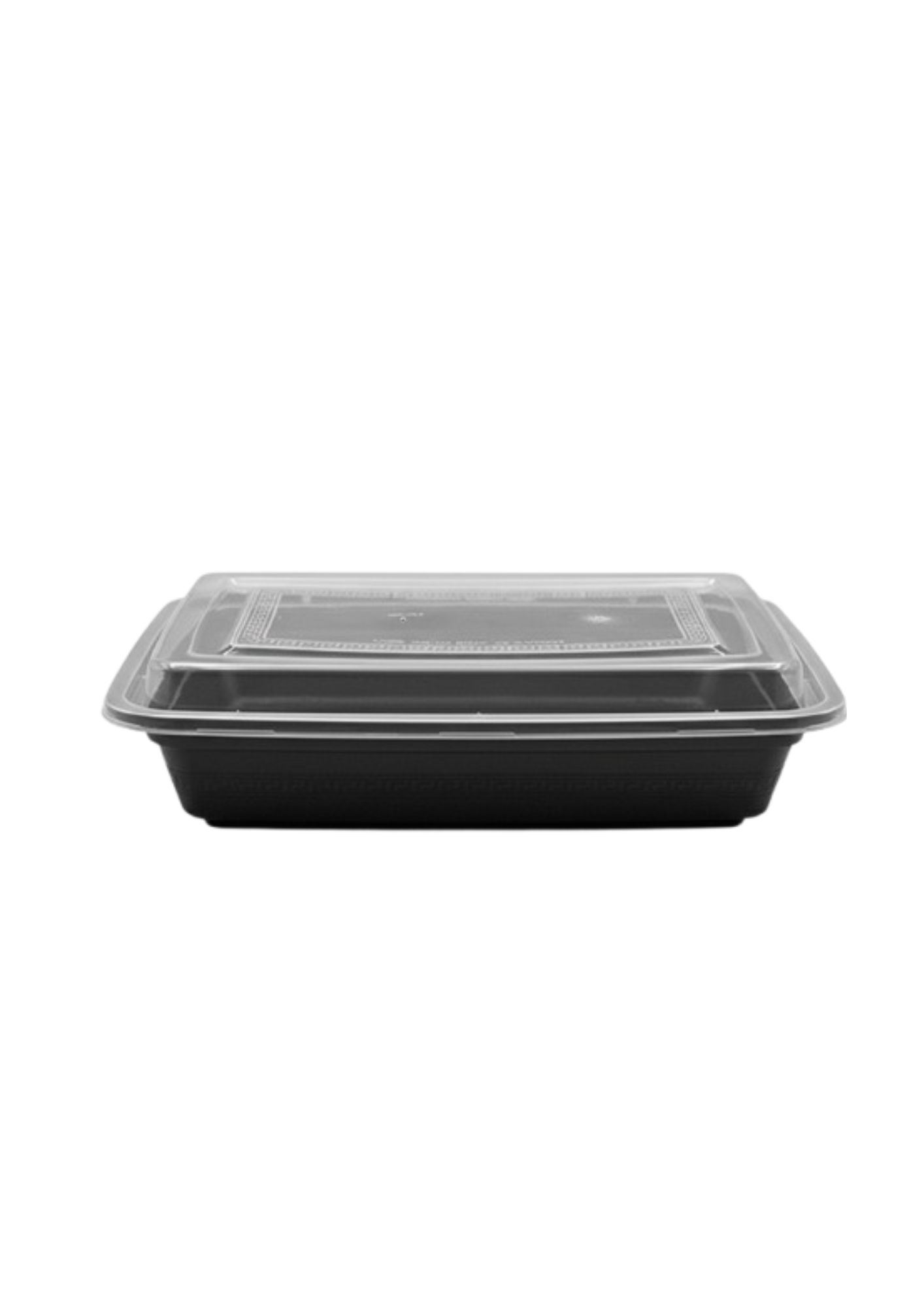 Black Rectangle Container - RE28 with lid