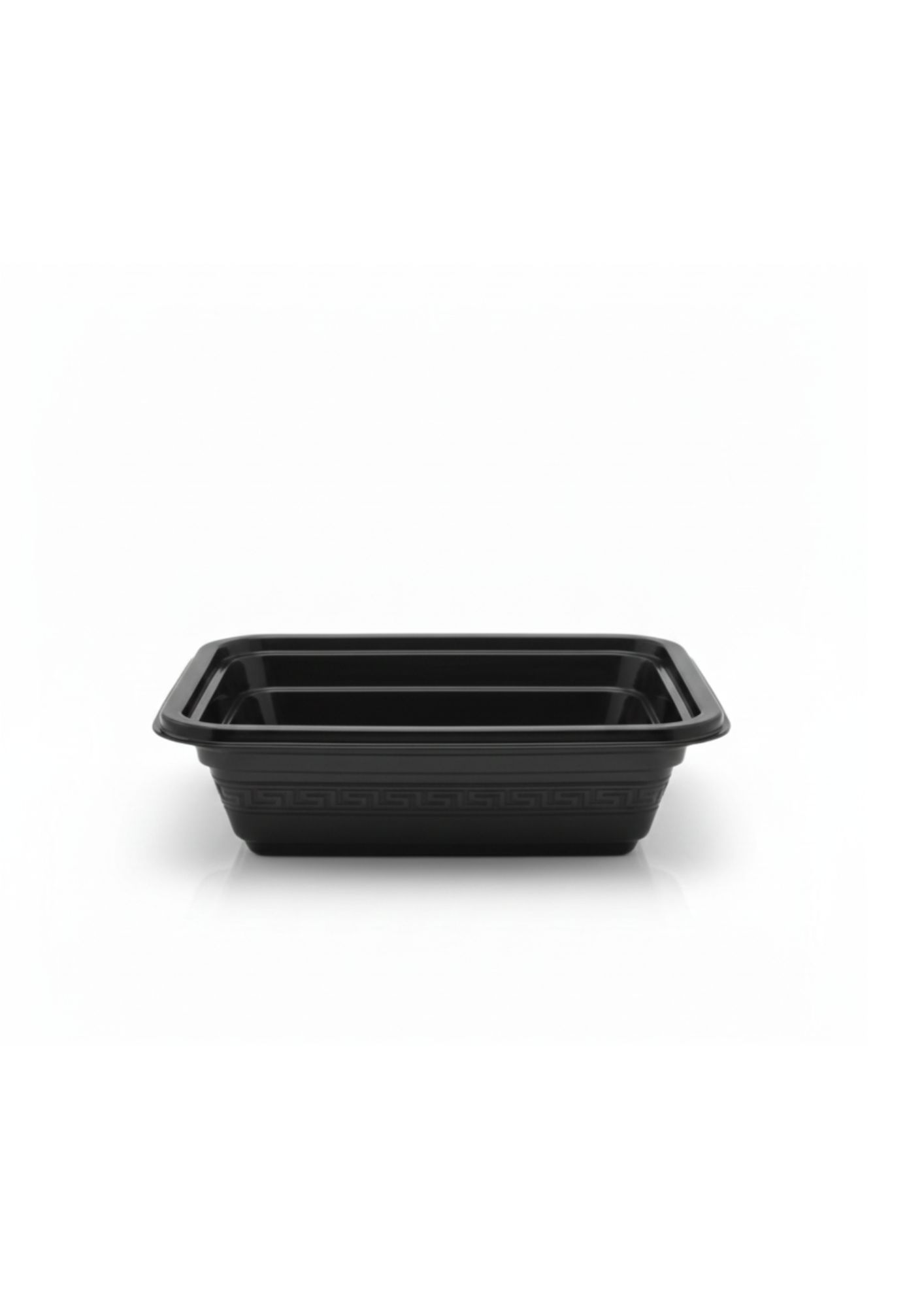 Black Rectangle Container – RE12 without lid
