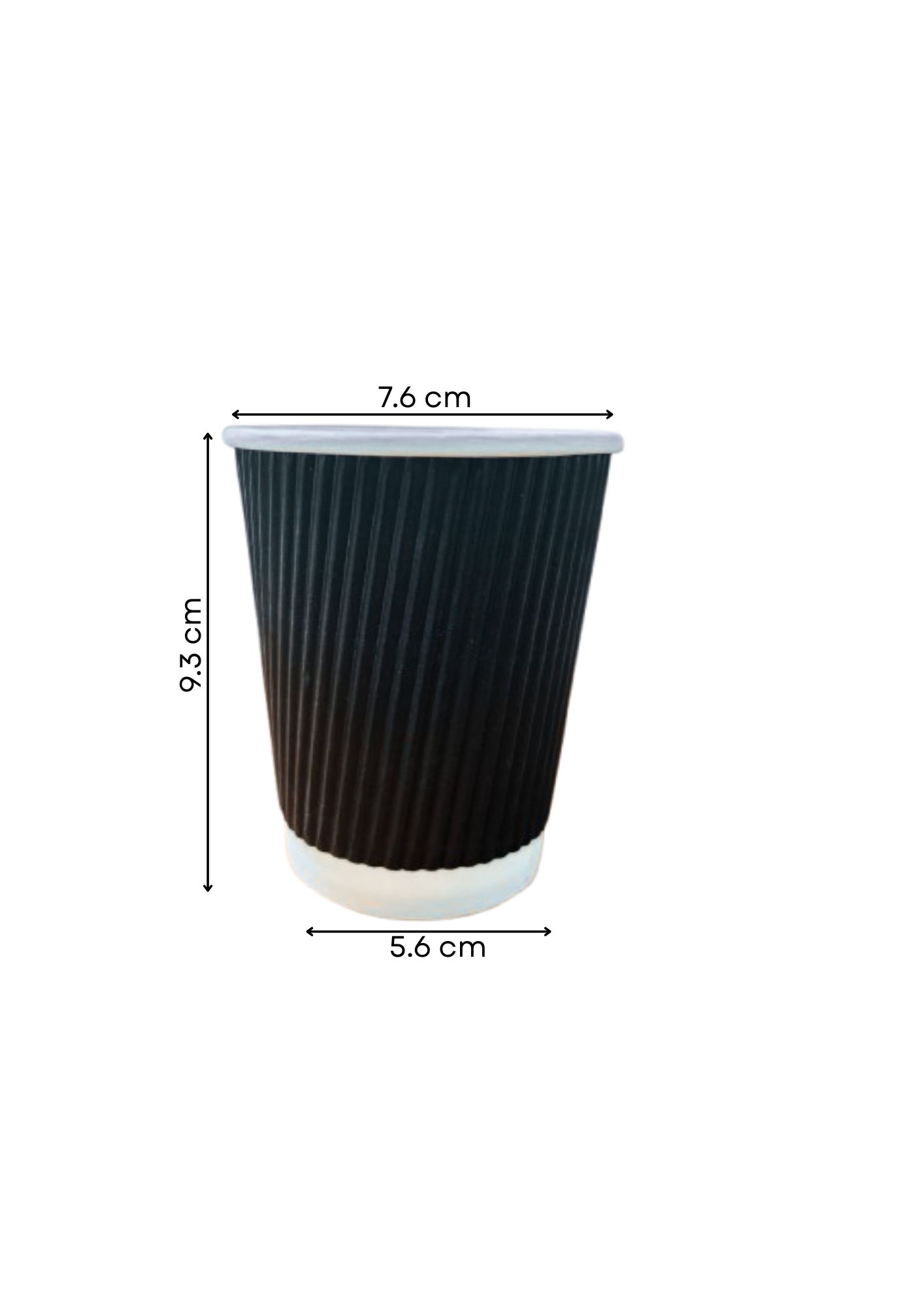 Paper Ripple Cup – 8oz (500pcs) measure