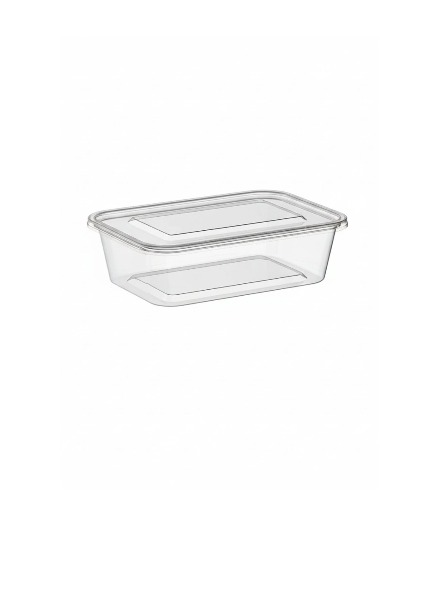 Microwave Container Clear Rectangle - 500ml (3)