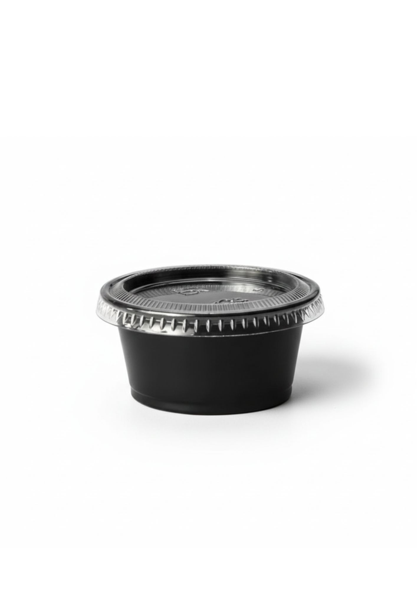 Souffle Cup Black 3.25oz with Clear Lid-2000 pcs (1)