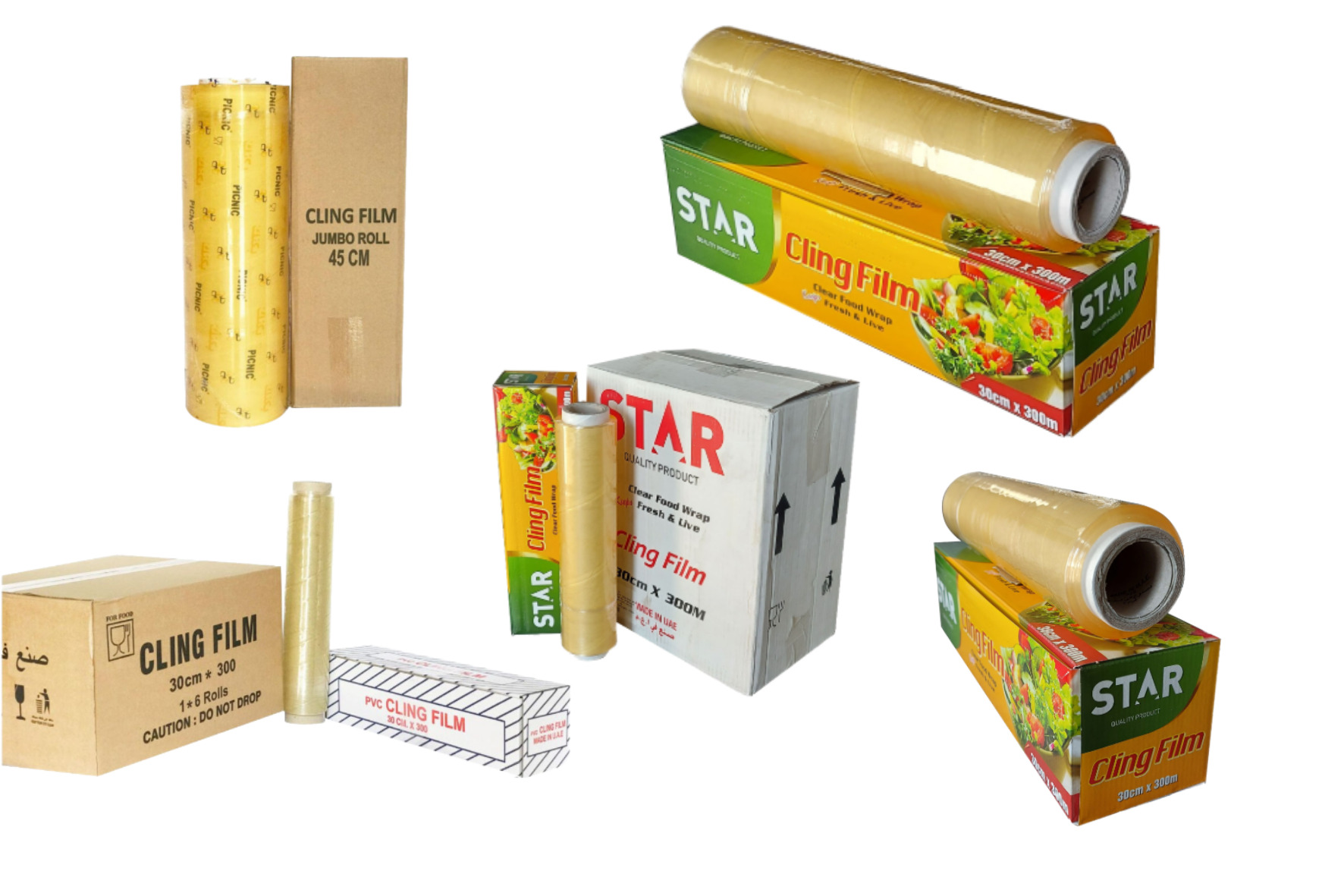 Bob Tapes - Clear/Brown - Al Afrah Plastic Product Trading