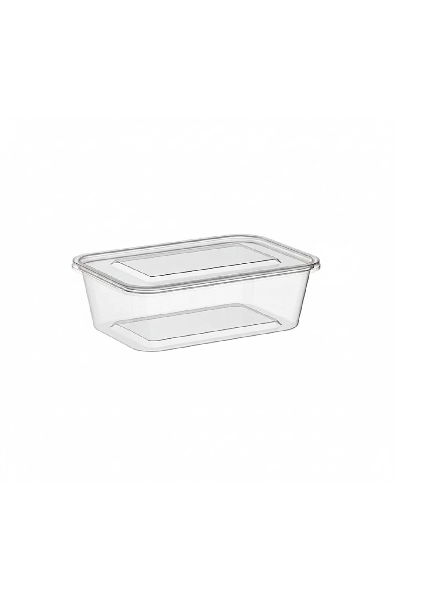 Microwave Container Clear Rectangle – 650ml