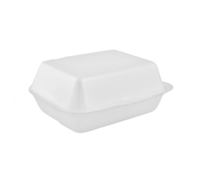 3 Compartment White Foam Plates, 9 inch - Pak-Man Food Packaging