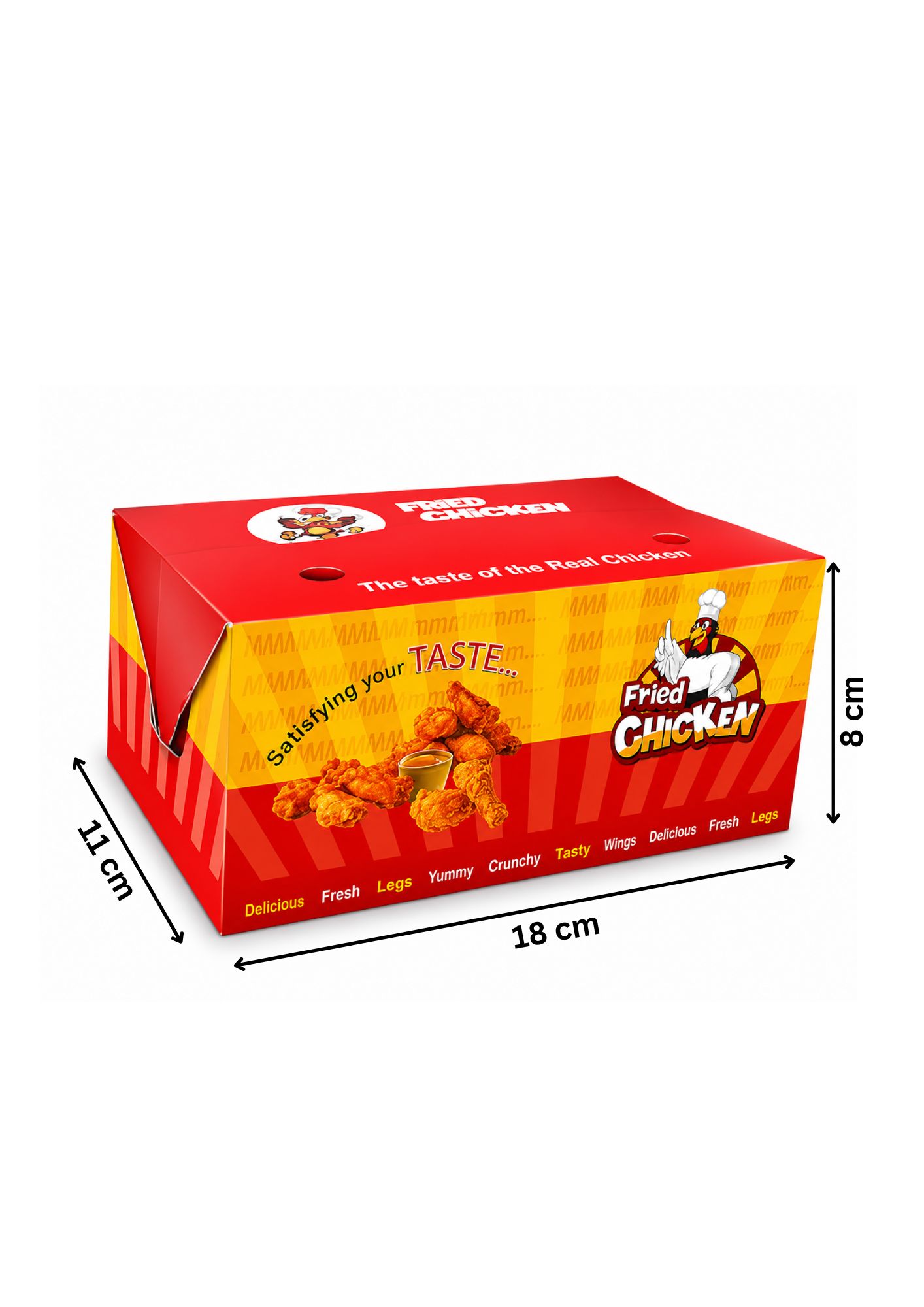 Snack Box - (250pcs) measure