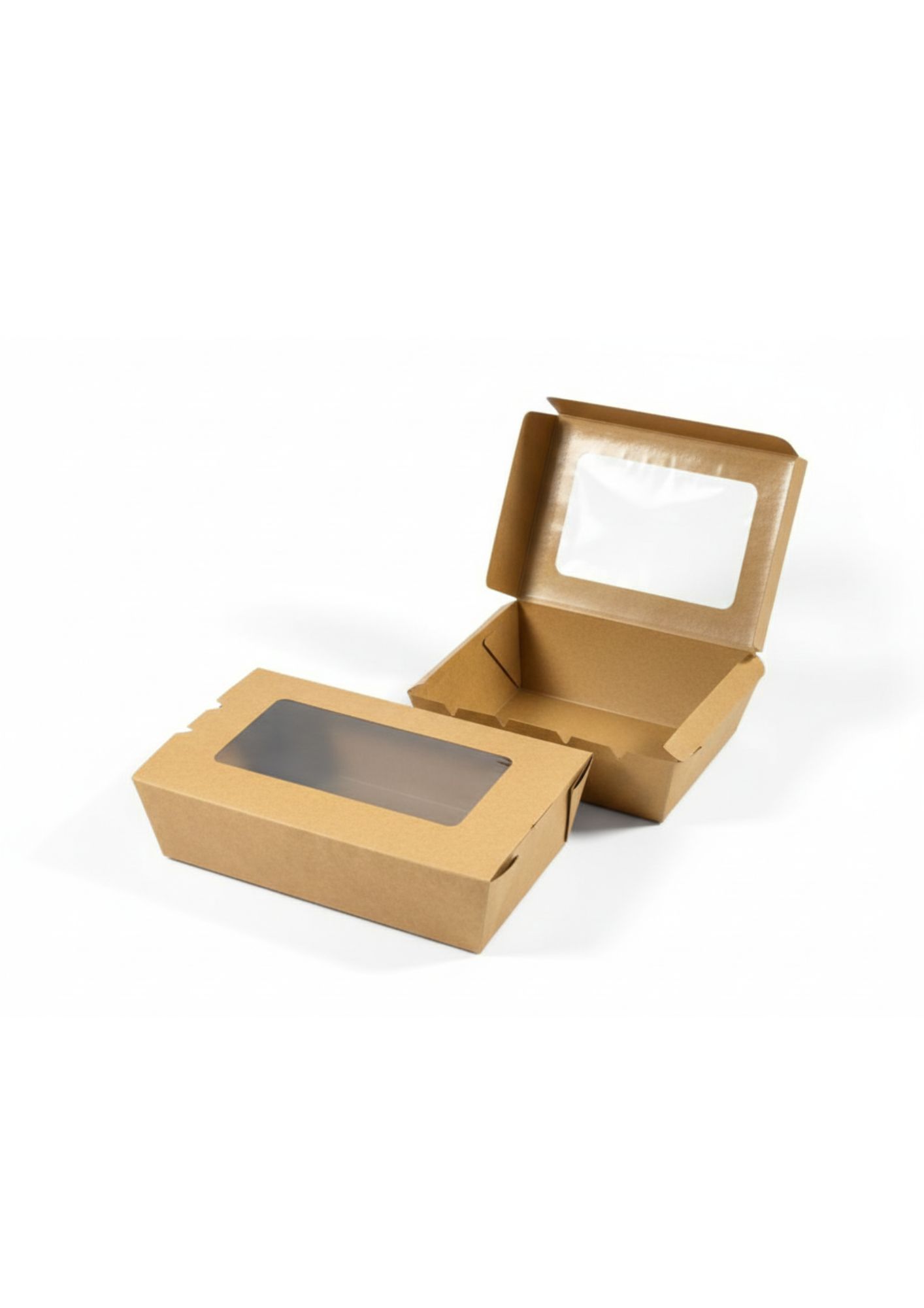 Kraft Lunch Box with Window – Small (700ml) 2