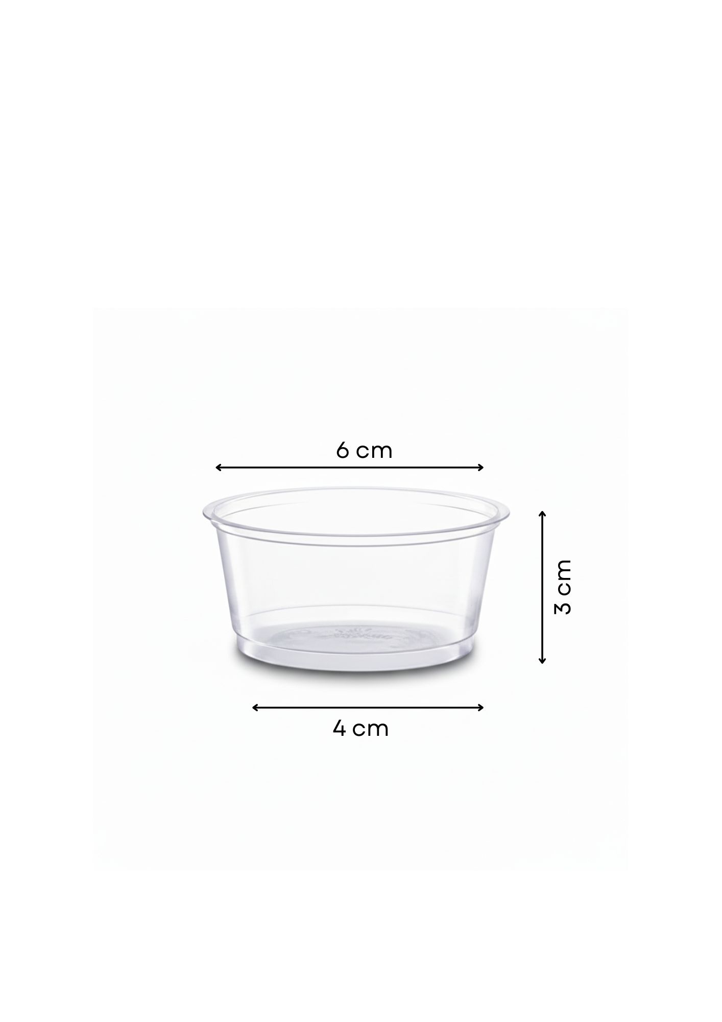 Souffle Cup Clear 2 OZ measure