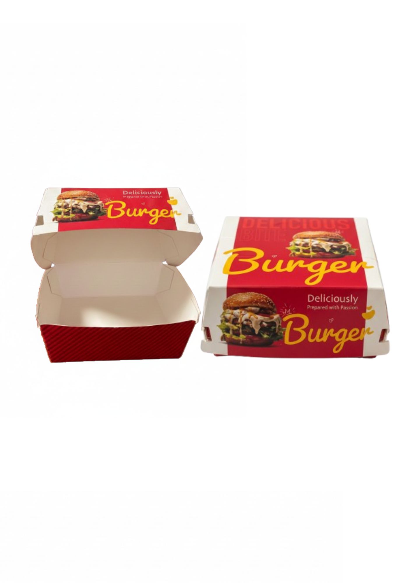 burger box red