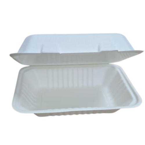 Bagasse Clamshell 9"X6" (250Pcs)