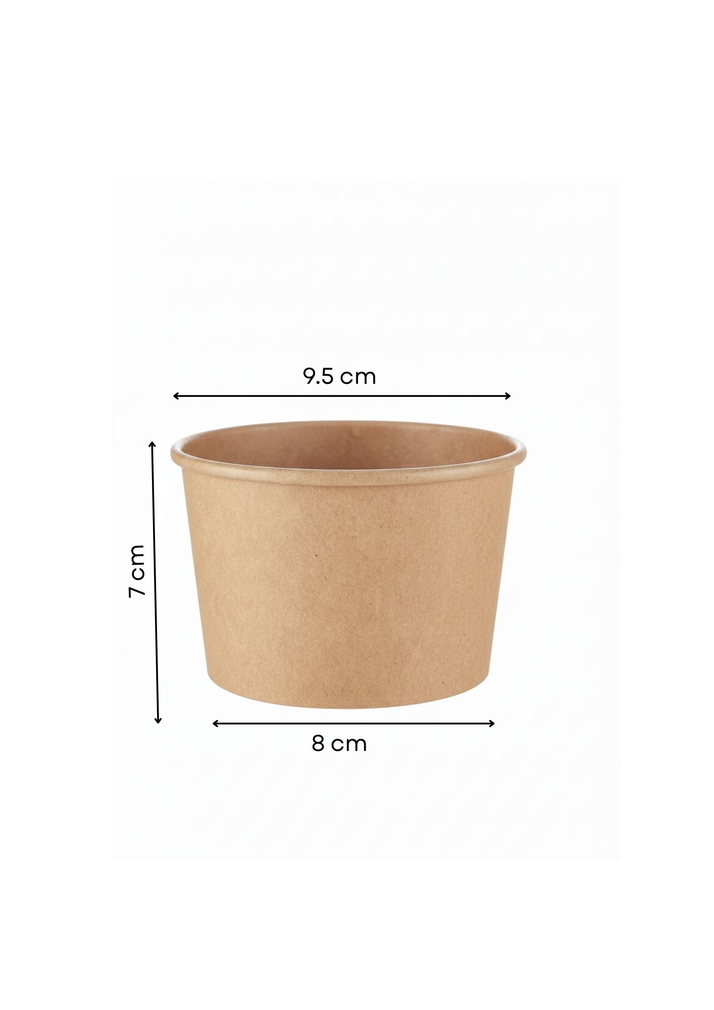 Kraft Soup Tub 12Oz (500Pcs) measure
