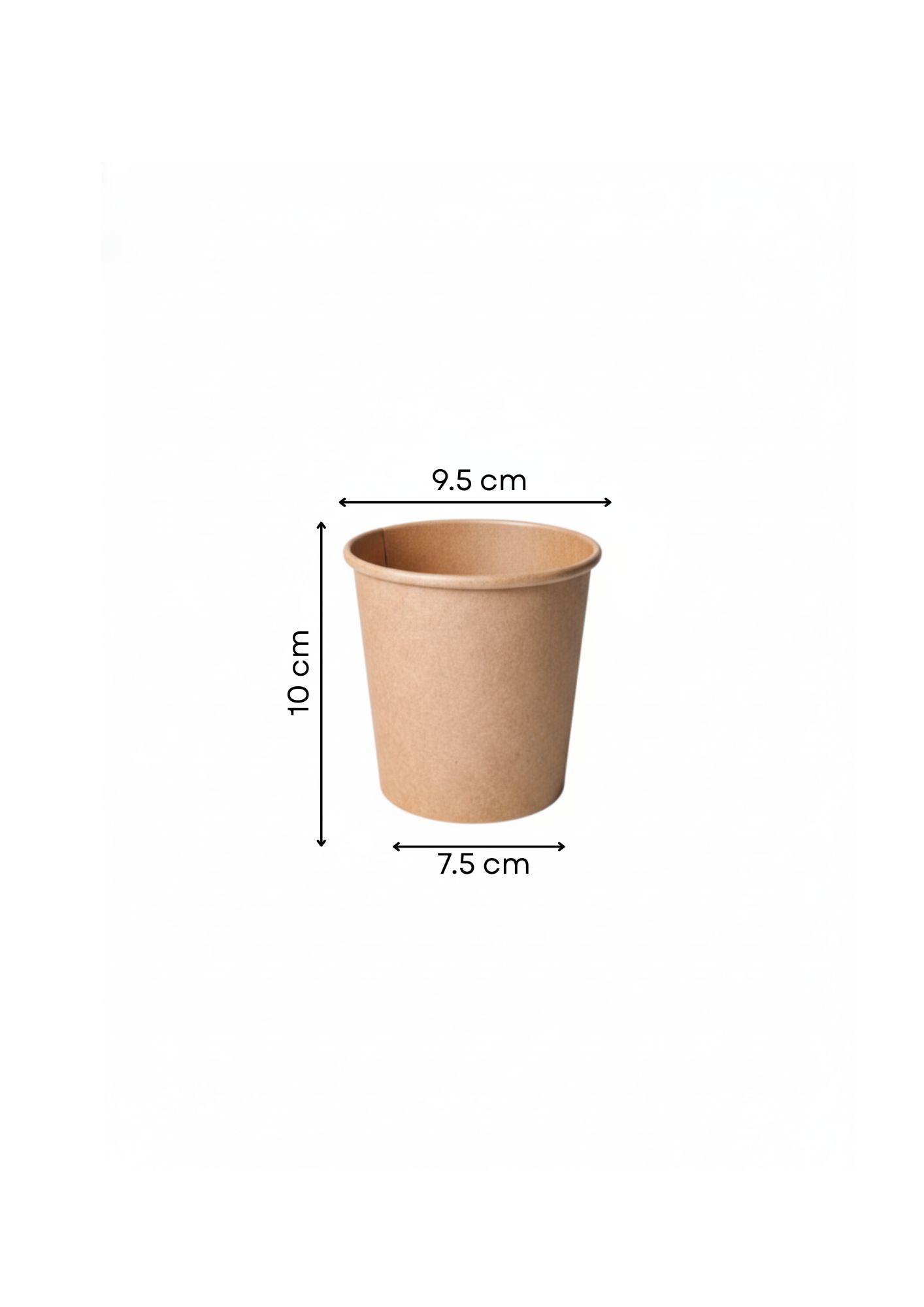 Kraft Soup Tub 16Oz (500Pcs) measure
