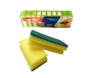 Sponge with Scourer - Small/Large 1x10 pcs