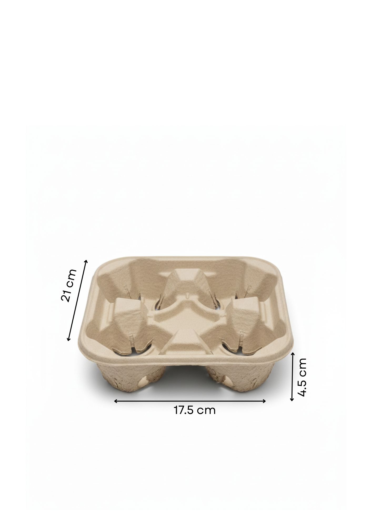 Kraft 4 Cup Holder (300Pcs)