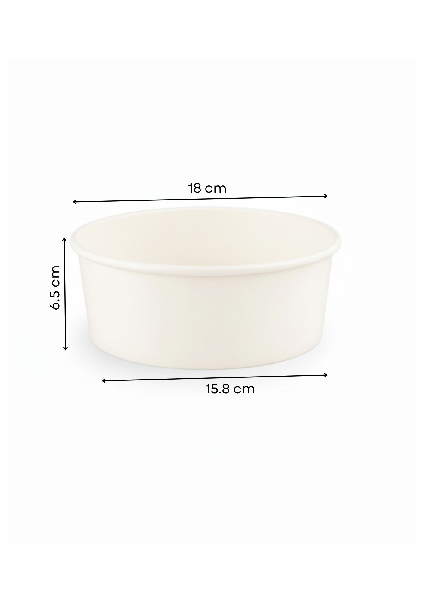 Kraft Salad Bowl 1300Ml WLd-Round(300Pcs) White (1)