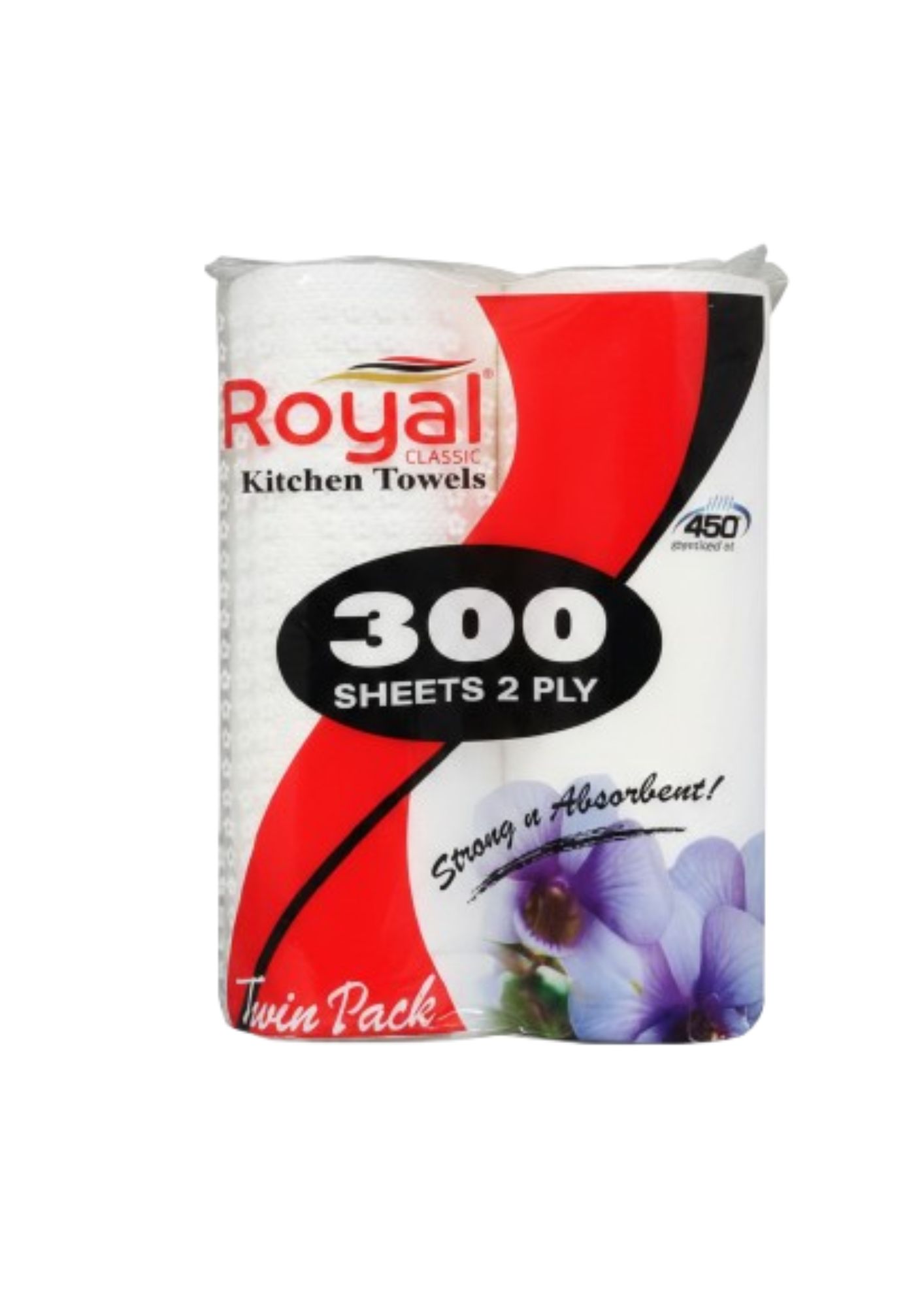 Kitchen Towel 2 Ply-28Cm- 120 Sheets (8)