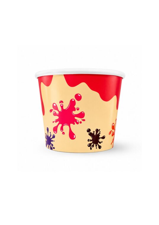 Paper Ice Cream Cup Printed 12Oz (1000Pcs)