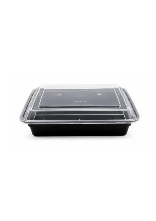 Black Rectangle Container - RE48 (150 Pcs)