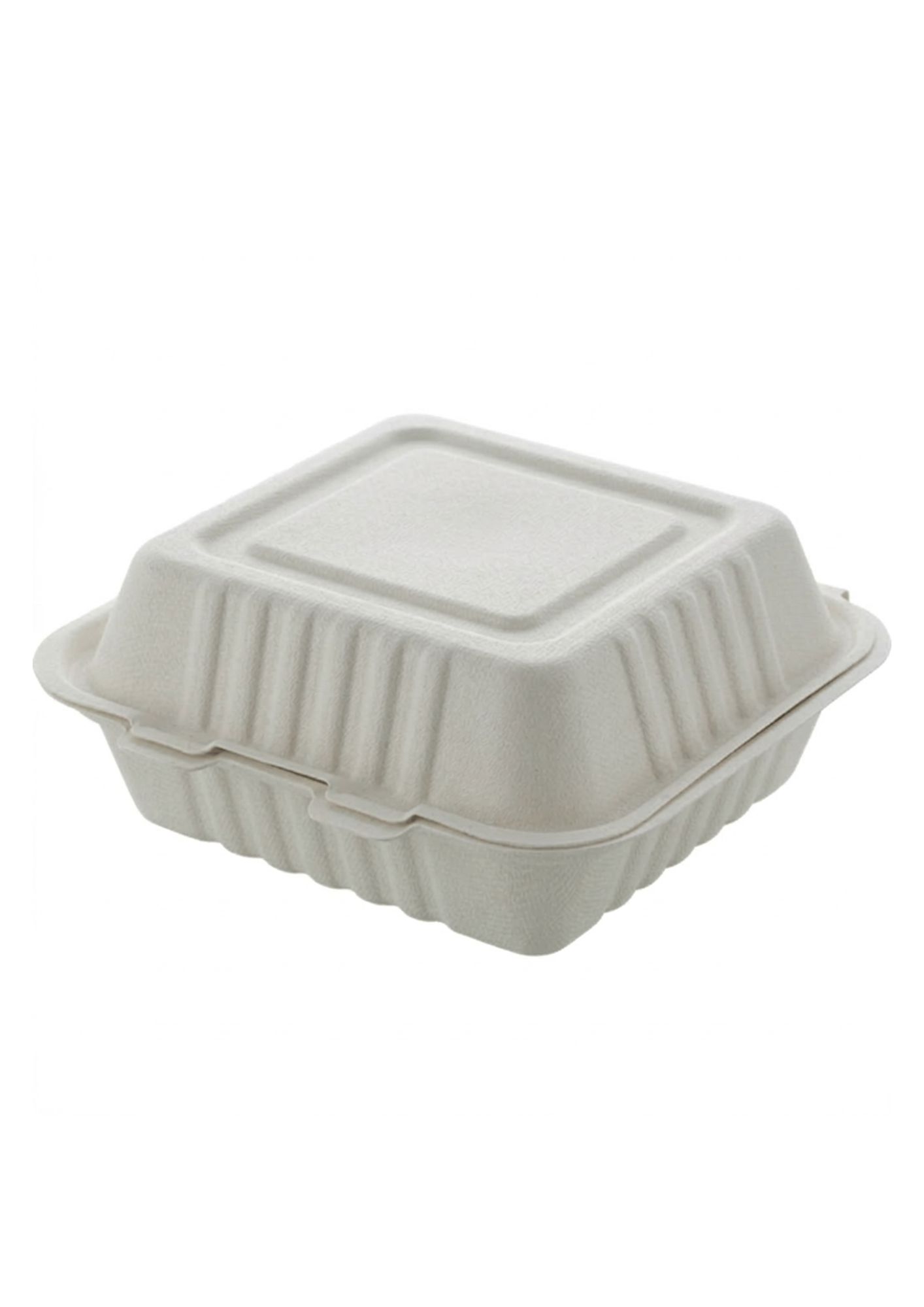 Bagasse Clamshell 6"X6" (500Pcs) - Image 2