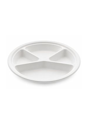 Bio- Degradable Bagasse Plate 11" - 4Prtn (250Pcs)