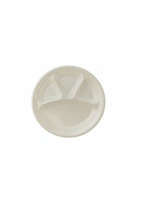 Foam Plate 12" 4 Portion (250Pcs)