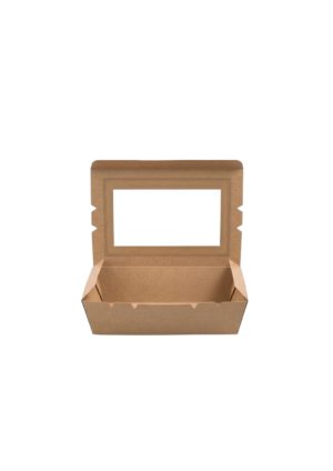 Kraft Lunch Box with Window - Medium(1100ml)