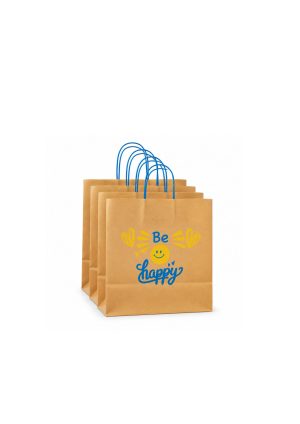 Kraft Paper Bag (33*33*18)(Be Happy)(250Pcs)