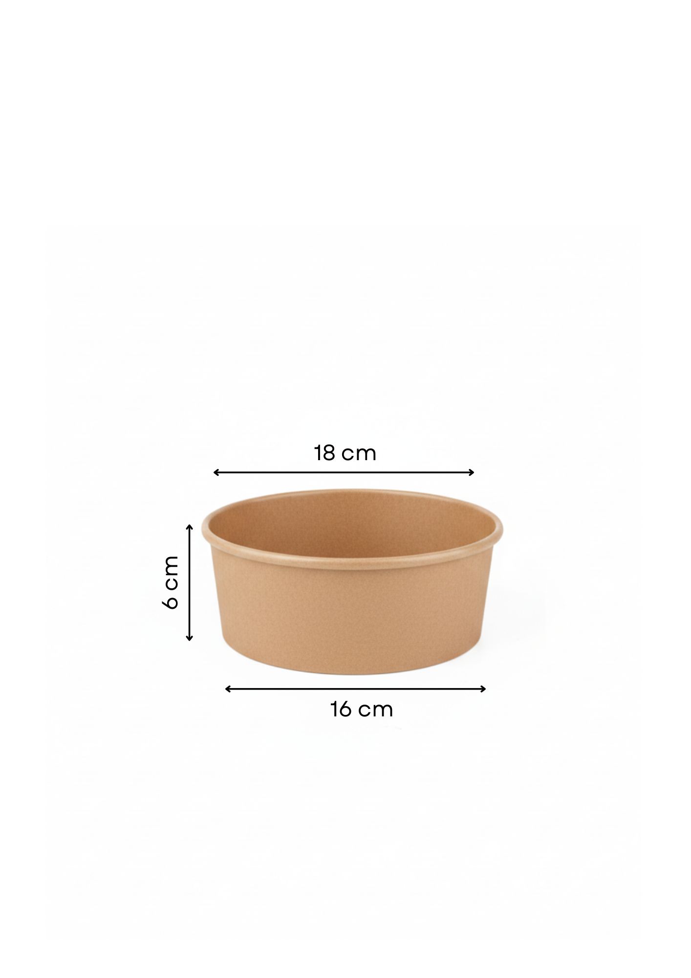 Kraft Salad Bowl 1100Ml W/Ld - Round (300Pcs) - Image 2
