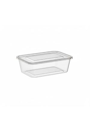 Microwave Container Clear  Rectangle - 750ml (500Pcs)