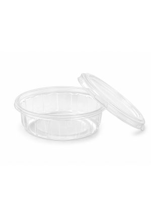 Plastic "CLEAR" Container 200cc with "CLEAR" Lid (AL JABRI ) -1000 Pcs