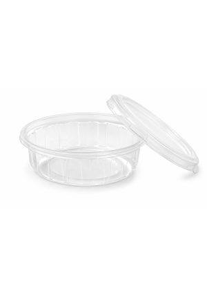 Plastic "CLEAR" Container 250cc with "CLEAR" Lid-  (AL JABRI) – 1000 Pcs
