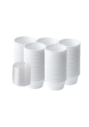 Plastic Container 75cc with Clear Lid (MPC) – 500 Pcs