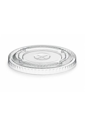 Plastic Juice Cup Flat Lid (Cosmoplast) - 12Oz/14Oz/16Oz