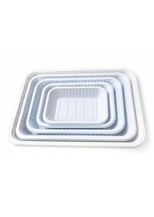 Plastic Tray White Rect. - V1/V2/V3/V4/V5