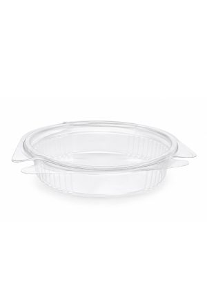 Salad Container Hinged Ovel 6 Oz (500Pcs)