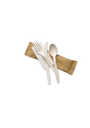 Bio Cutlery Set .Wrapped Pla (1*500Pcs)